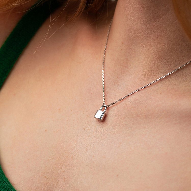 Кольє "Замочок" в сріблі 181117 від ювелірного магазину Онікс - 3