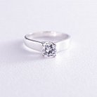 Помолвочное кольцо с фианитом 111339 от ювелирного магазина Оникс - 1