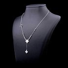 Срібне кольє "Конюшина" з перламутром 18205 от ювелирного магазина Оникс - 1