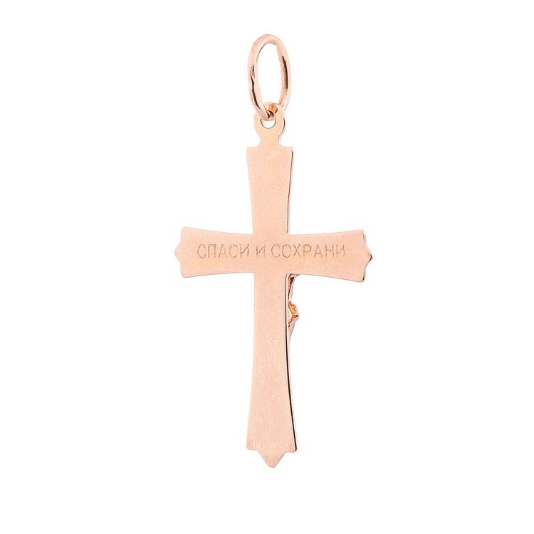 Золотий хрестик п02293 від ювелірного магазину Онікс - 1