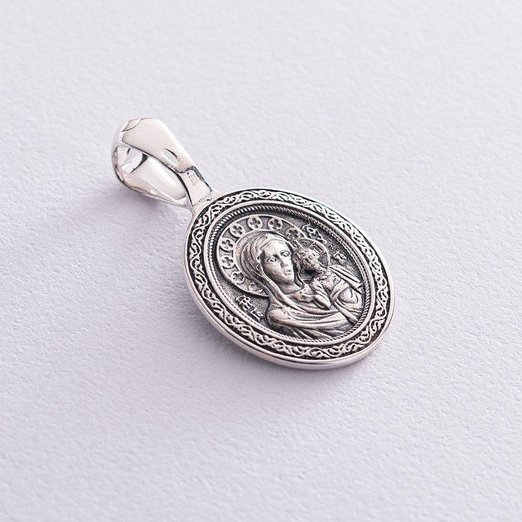 Серебряная ладанка "Святой Николай" 133091 от ювелирного магазина Оникс - 4