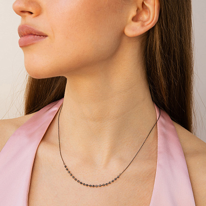 Золоте кольє "Кульки" кол01629 №2