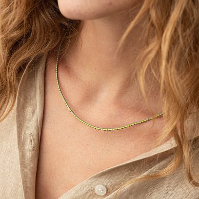 Патриотический ювелирный шнурок с серебряной застежкой 1020 №2