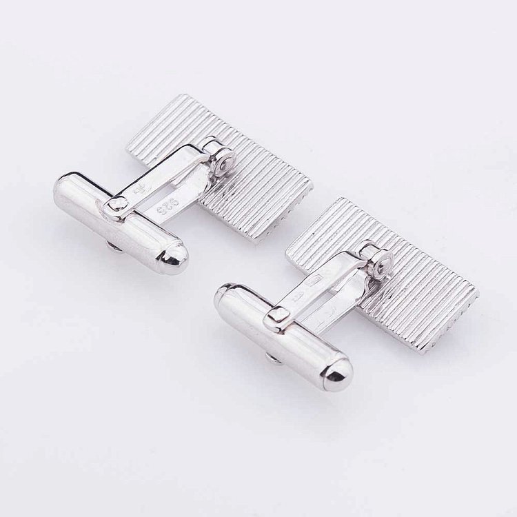 Запонки (родій, фіаніти, емаль) 25049 від ювелірного магазину Онікс - 2