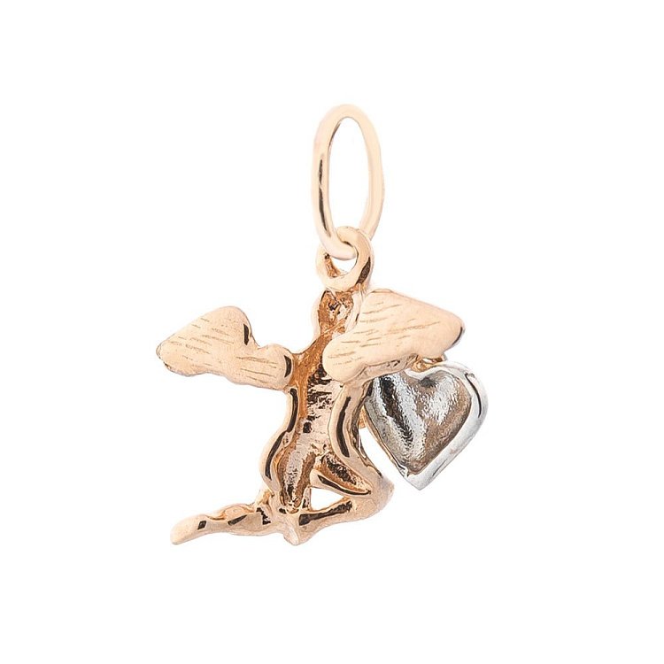 Золотой кулон "Ангел" п02959 от ювелирного магазина Оникс - 1