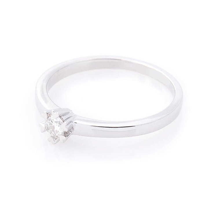 Золотое помолвочное кольцо с бриллиантом кб0164са от ювелирного магазина Оникс - 1