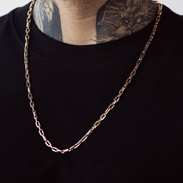 Мужская золотая цепочка ц00518 от ювелирного магазина Оникс - 1