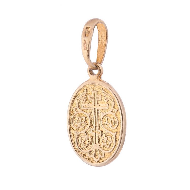 Срібна ладанка з позолотою 131809 від ювелірного магазину Онікс - 3