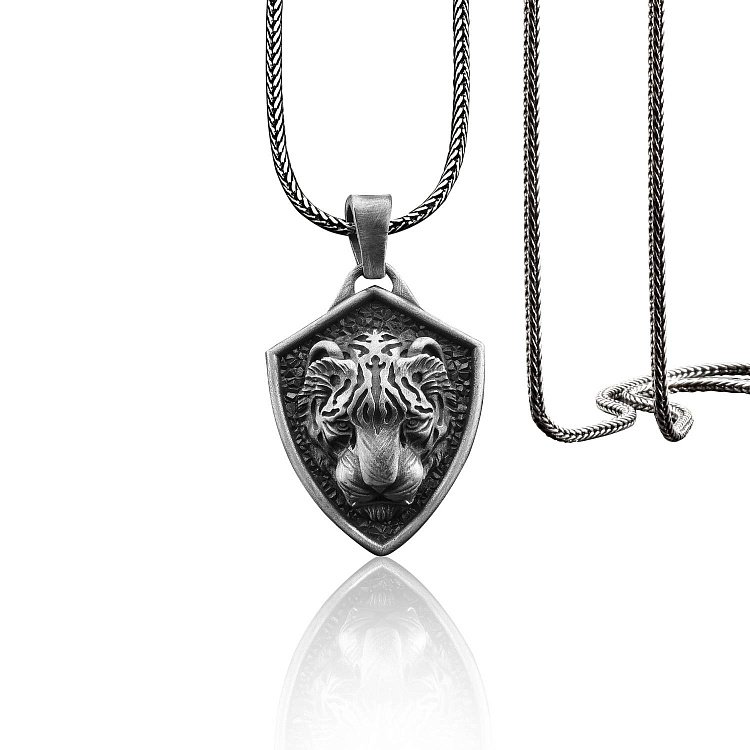 Срібний кулон "Азіатський тигр" 133193 від ювелірного магазину Онікс - 5