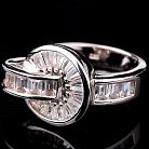Срібний перстень з фіанітами 11679 от ювелирного магазина Оникс - 1