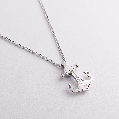 Мужское серебряное колье "Якорь" Zancan EXC625 №3