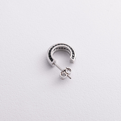 Мужская моносерьга в серебре Zancan ESO002 №2