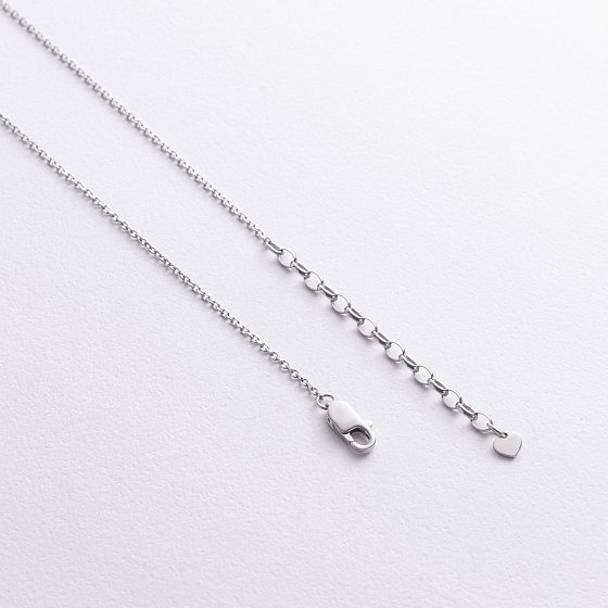 Серебряное колье с фианитами 916 №5