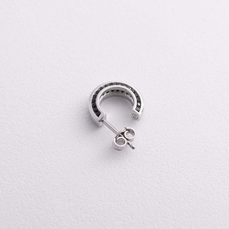 Мужская моносерьга в серебре Zancan ESO002 от ювелирного магазина Оникс - 1