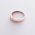 Золотое кольцо Сердце с фианитом к06414 от ювелирного магазина Оникс - 5
