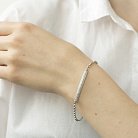 Срібний браслет з фіанітами 141288 от ювелирного магазина Оникс - 2