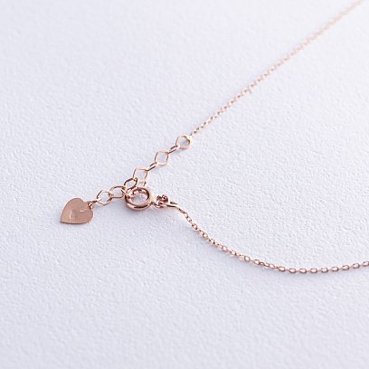 Колье "Девочка" в красном золоте (фианит) кол02200 №5