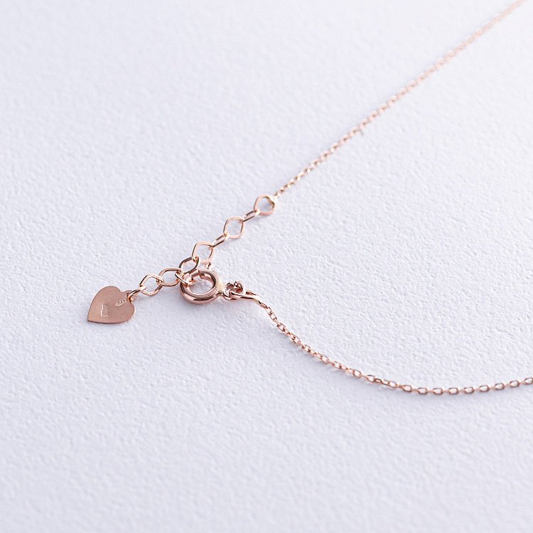 Колье "Девочка" в красном золоте (фианит) кол02200 от ювелирного магазина Оникс - 4