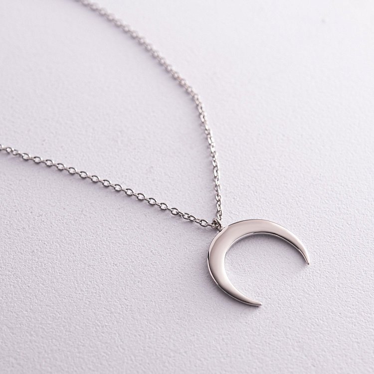 Серебряное колье "Лунница" 1086 от ювелирного магазина Оникс