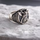 Серебряное кольцо "Викинг с топорами" 423 от ювелирного магазина Оникс - 11