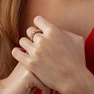 Кольцо в красном золоте к07579 от ювелирного магазина Оникс - 3