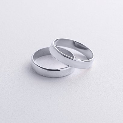 Обручка - класична (біле золото) обр00204 №2