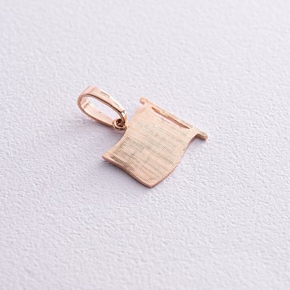 Золотая подвеска "Флаг Украины" п00134 №3