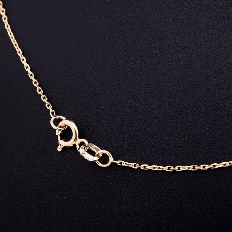 Золотое колье "Бабочка" с фианитами кол00746 от ювелирного магазина Оникс - 2