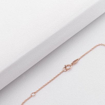 Золотой браслет на ногу "Клевер" б03683 №2