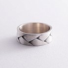 Серебряное кольцо "Косичка" 112707 от ювелирного магазина Оникс - 11