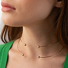 Колье - чокер "Demi" (красное золото) с шариками кол02602 от ювелирного магазина Оникс - 5