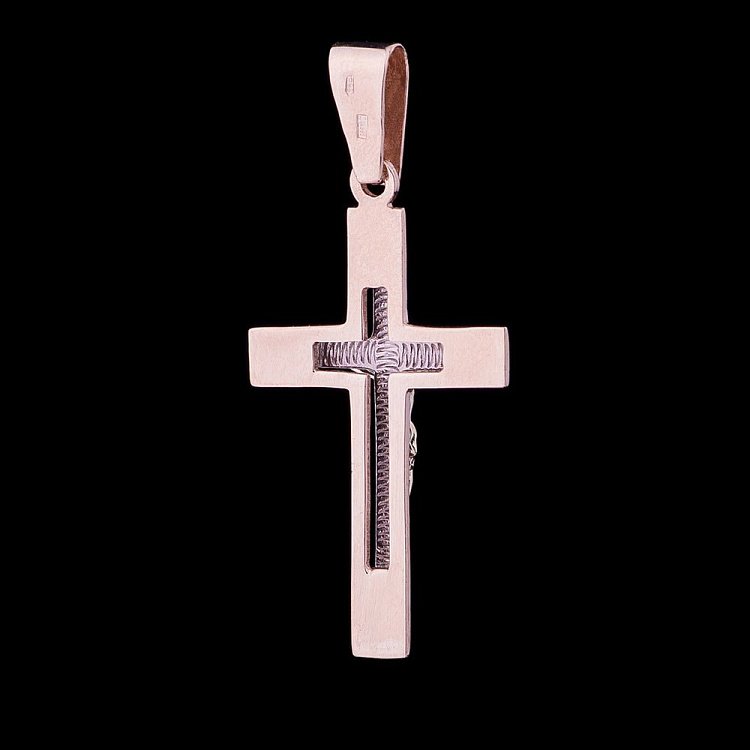Золотий католицький хрестик 2015200 від ювелірного магазину Онікс - 1
