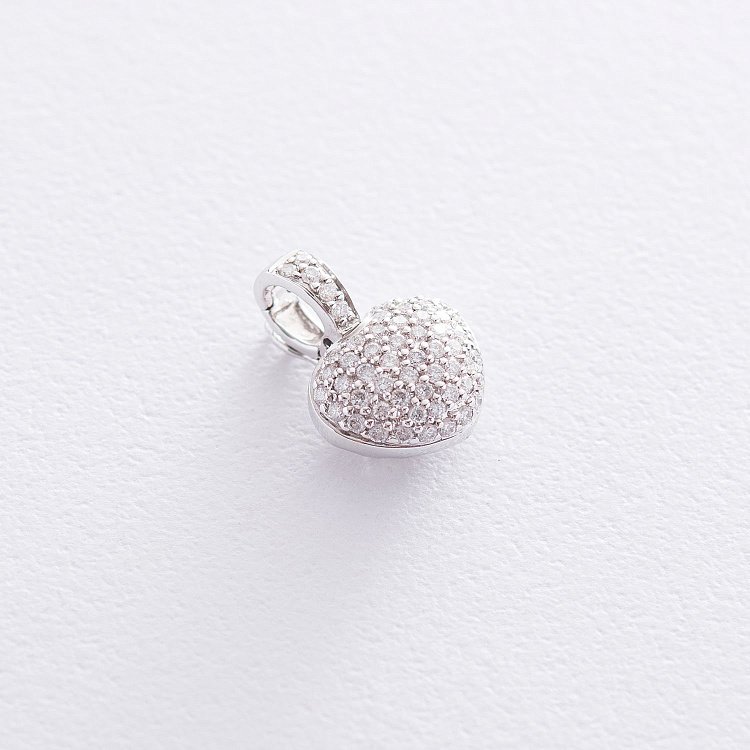 Золотий кулон "Серце" з діамантами п247 від ювелірного магазину Онікс