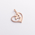 Золотий кулон "Мама і дитина" п03304 от ювелирного магазина Оникс