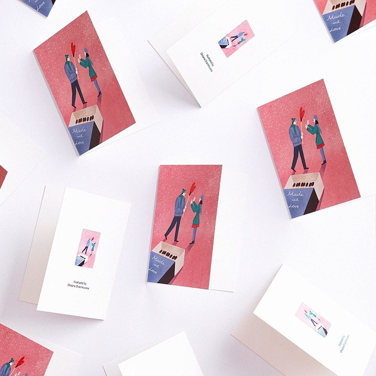 Открытка к Вашему подарку "Made with love" от ювелирного магазина Оникс - 6