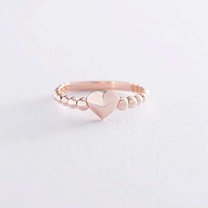 Золота каблучка "Серце" к06611