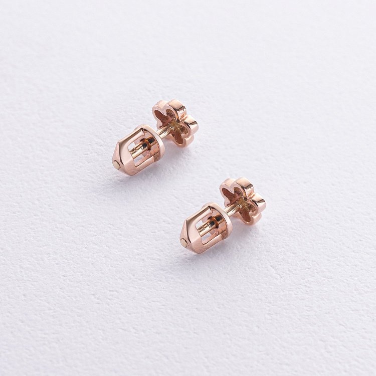 Золоті сережки - пусети "Квіточки" с08762 від ювелірного магазину Онікс - 8