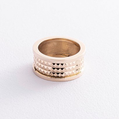 Кольцо "Gina" в желтом золоте к07391 №3