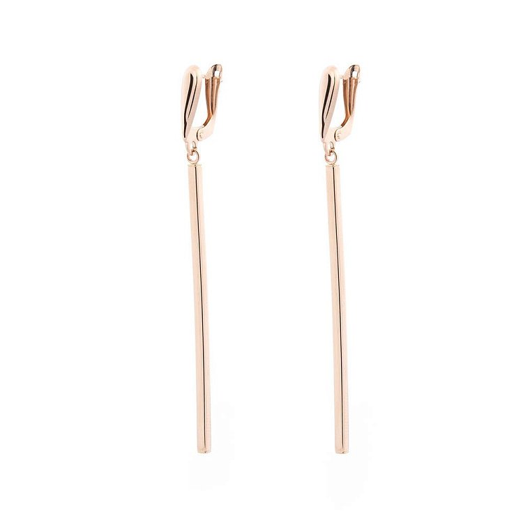 Золотые серьги на английской застежке висячие с05249 от ювелирного магазина Оникс - 1