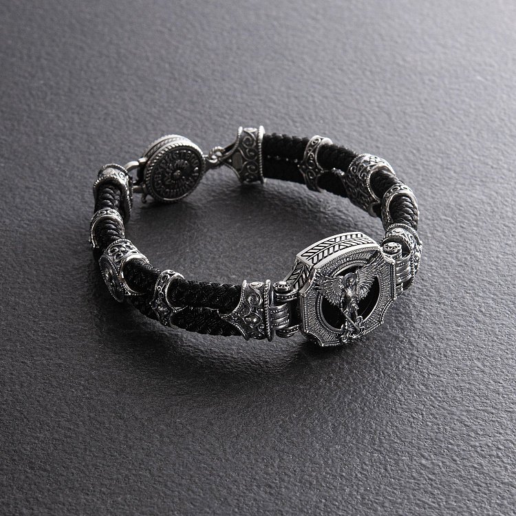 Срібний браслет "Архангел Михаїл" (онікс) 1377 від ювелірного магазину Онікс - 7