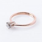 Золотое помолвочное кольцо с бриллиантом р0462к от ювелирного магазина Оникс - 1