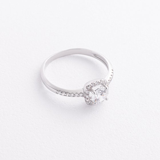 Серебряное кольцо с фианитами 1667/1р-CZ №3