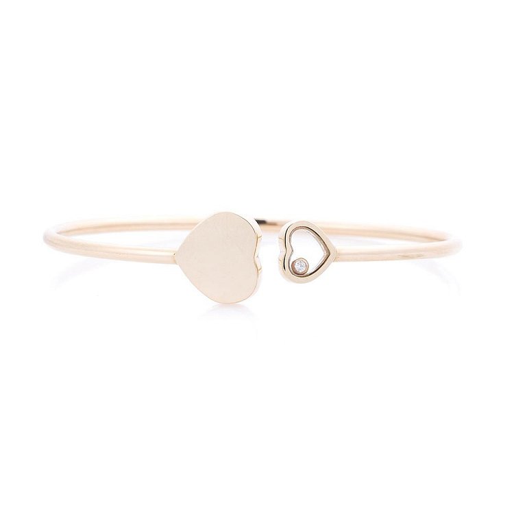 Золотий браслет "Сердечко з фіанітом" б02872 від ювелірного магазину Онікс - 1