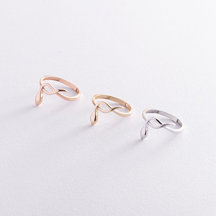 Каблучка "Змія" у жовтому золоті к07425 від ювелірного магазину Онікс - 6