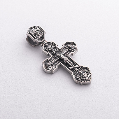 Серебряный крест "Иисус Христос. Покров. Ходатайство. Пантелеймон Целитель" 1936 №3