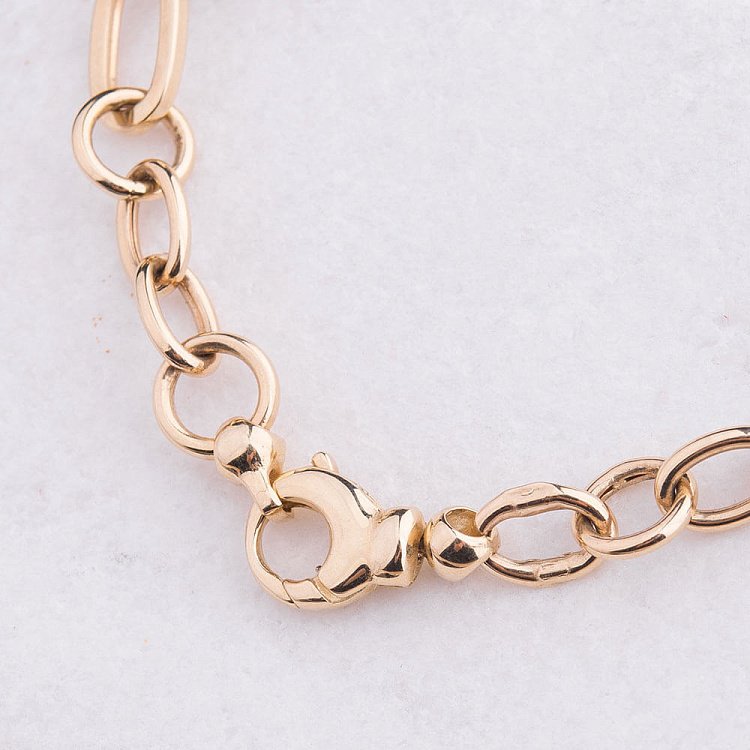 Эксклюзивный золотой браслет с фианитами б01565 от ювелирного магазина Оникс - 2