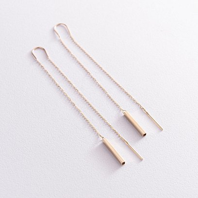 Золоті висячі сережки (протяжки) 580087м