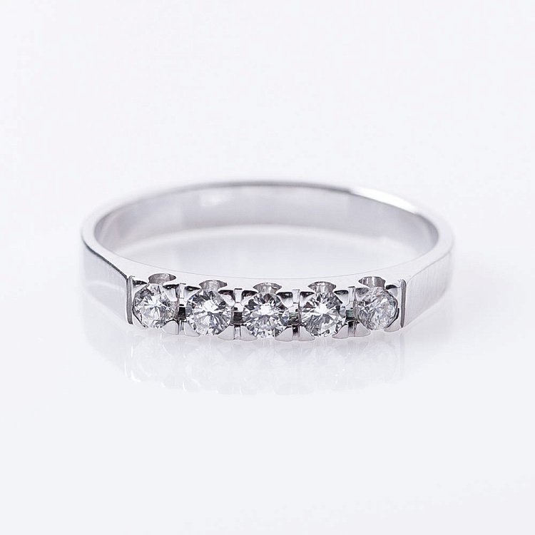 Золотое помолвочное кольцо с бриллиантами р0652б от ювелирного магазина Оникс - 2