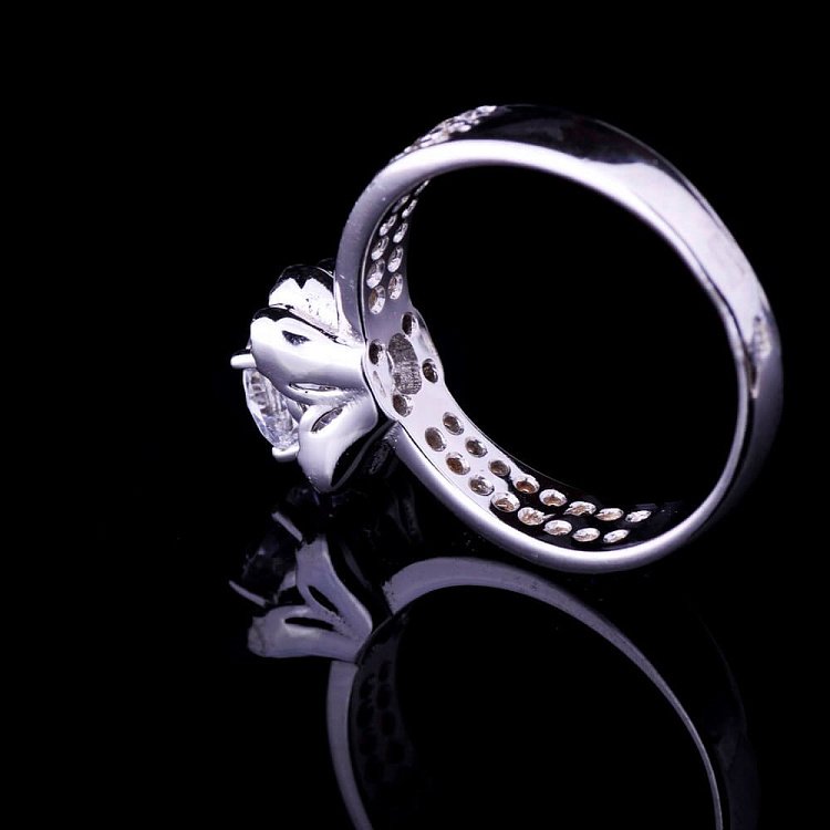 Каблучка (фіаніти) к01713ж від ювелірного магазину Онікс - 2