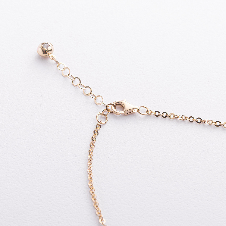 Колье "Фантазия" в желтом золоте кол02664 от ювелирного магазина Оникс - 2